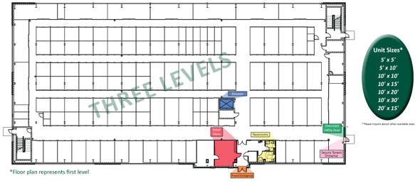 Floor Plans Features At Premier Self Storage Lancaster PA